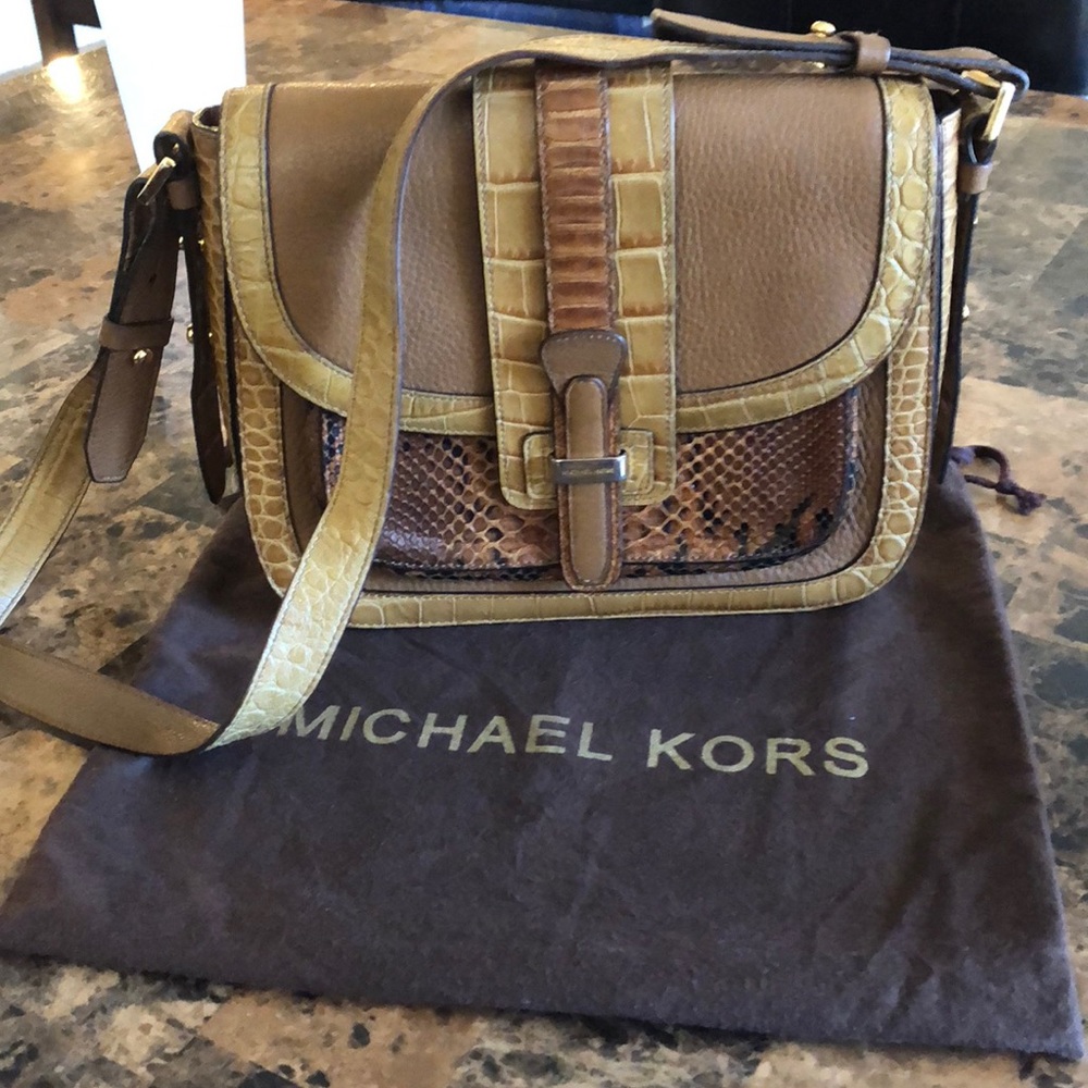 Michael Kors Collection animal skin Purse